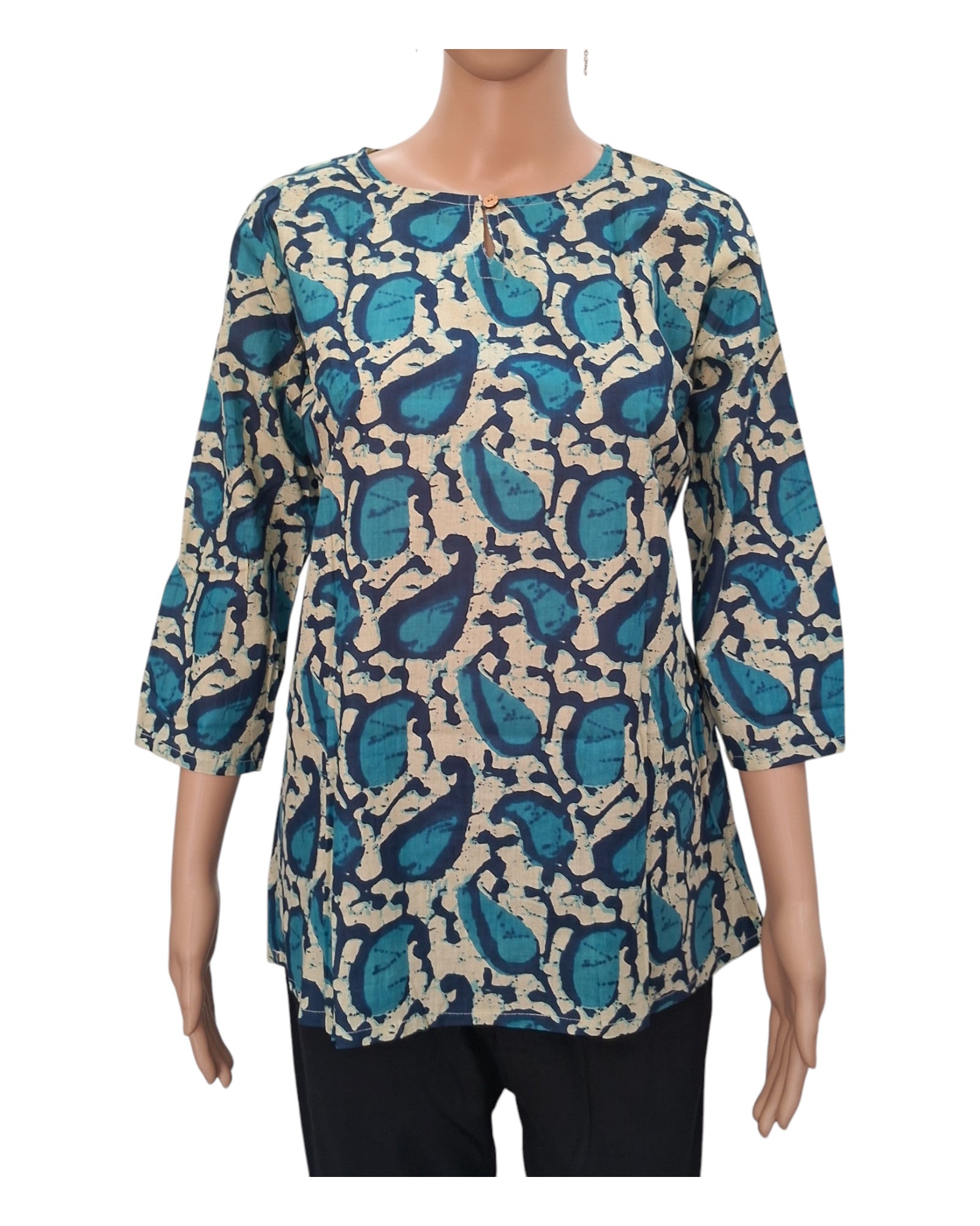 Buy Simple Button Cotton Tunic – Tvahra