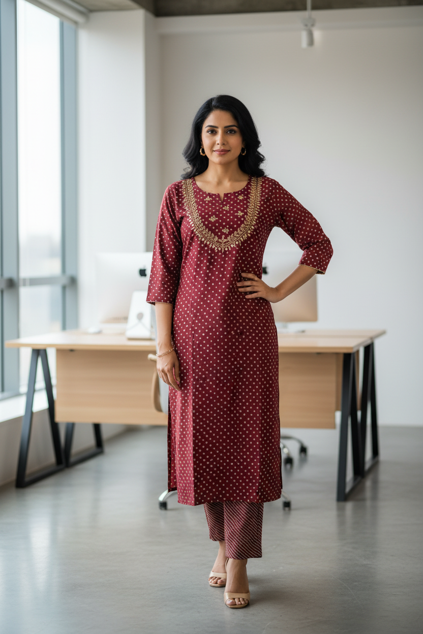 Festive Wear Chanderi Silk Kurta Pant Set
