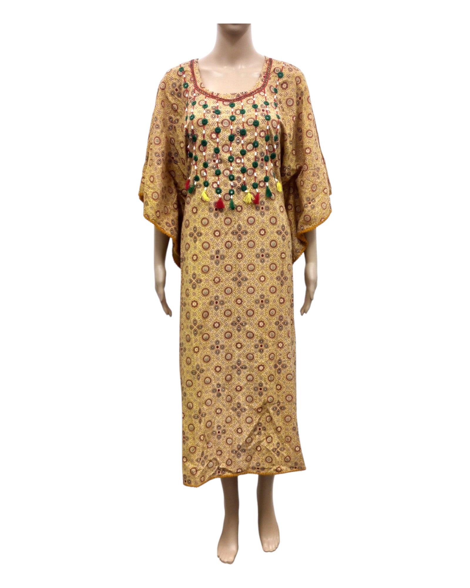 Buy Ajrakh Print Kaftan Cotton Kurta – Tvahra