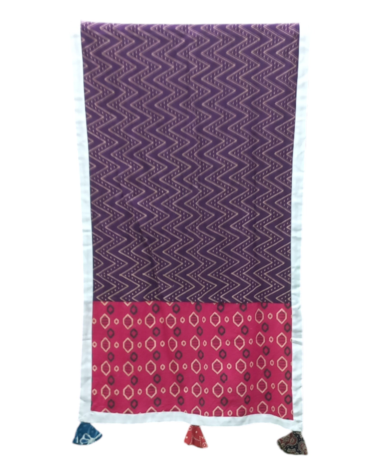 Buy Cotton Printed And Multicolored Stole With Tassels – Tvahra