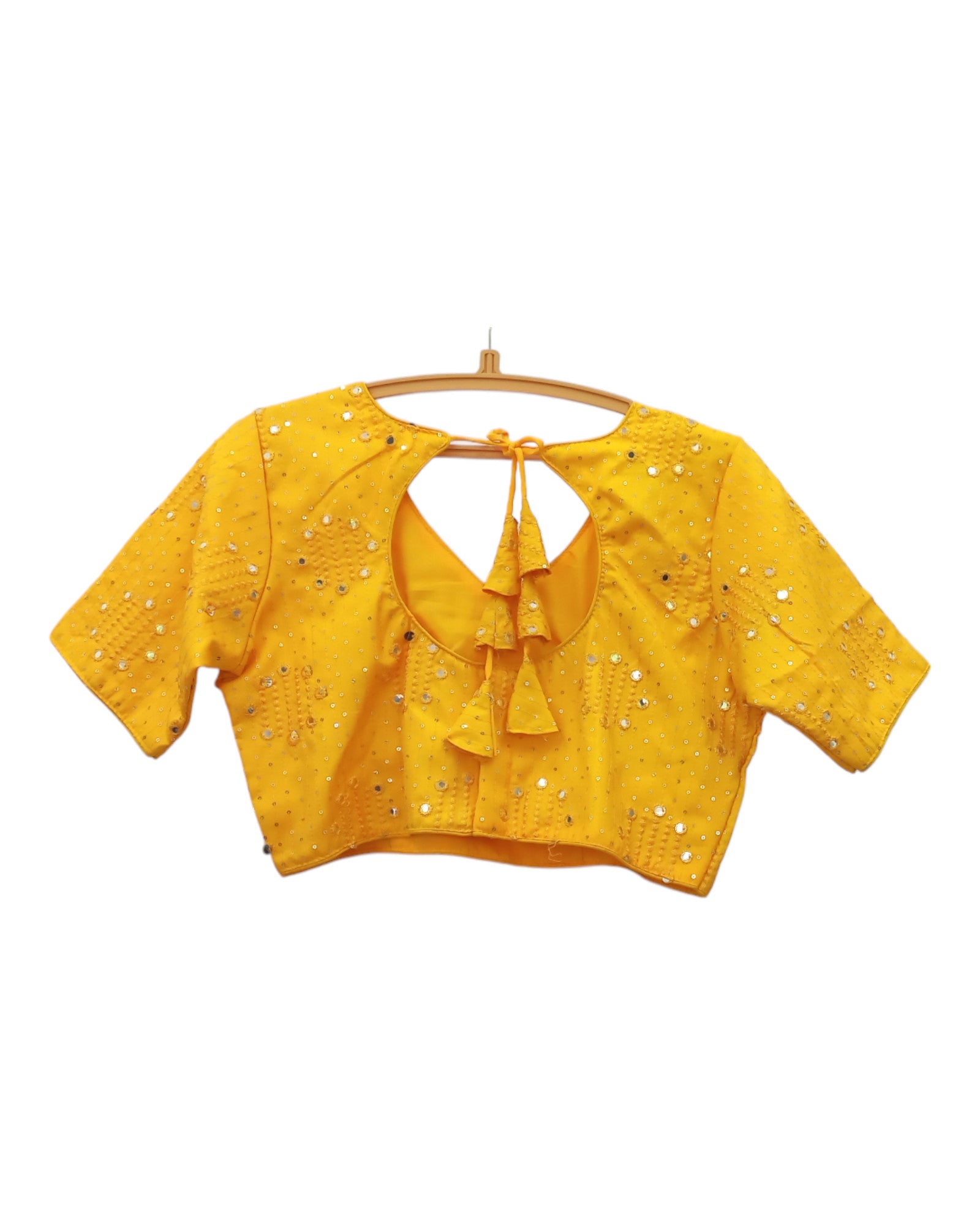 Buy Mirror Work Silk Blouse – Tvahra
