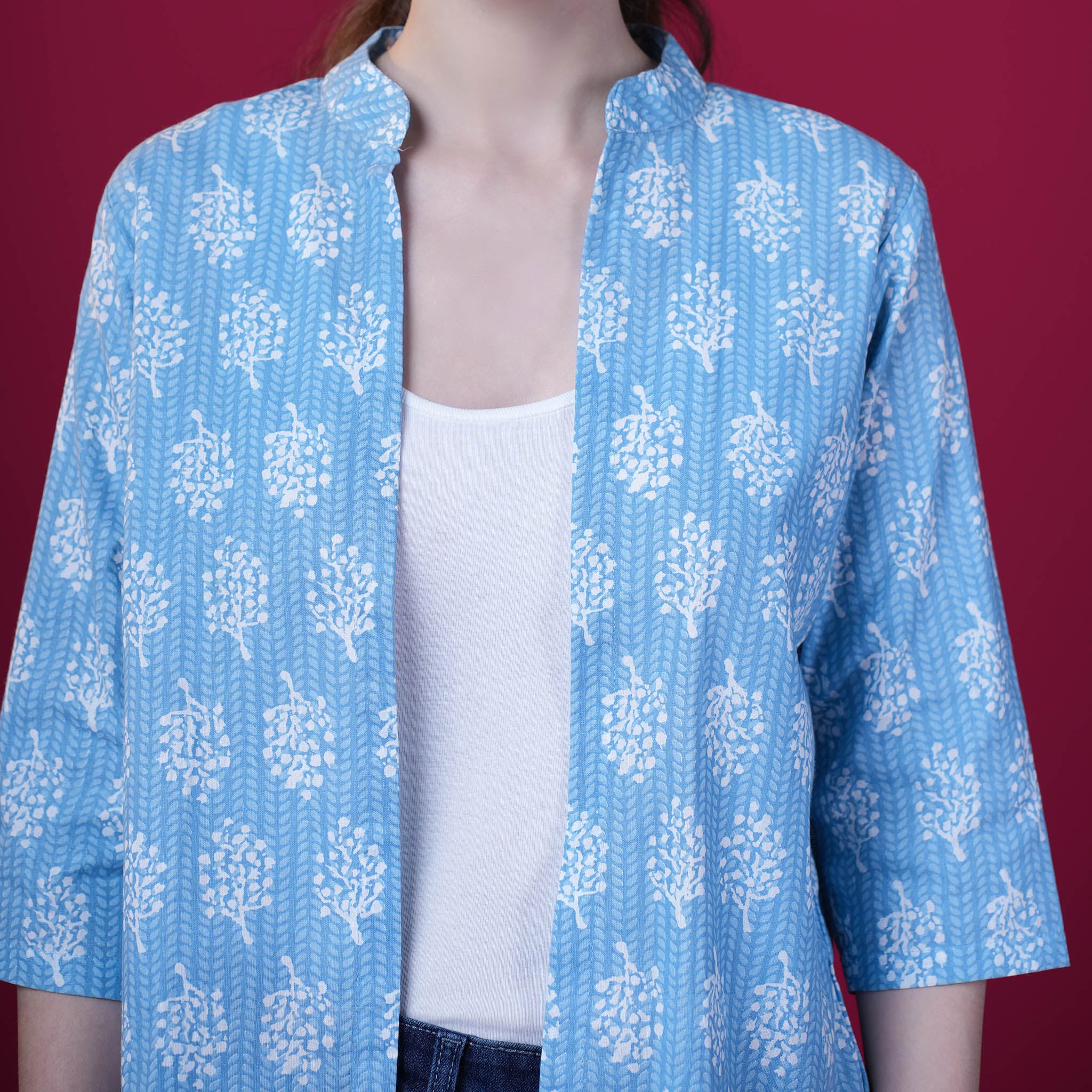 Cotton Printed Short Shrug