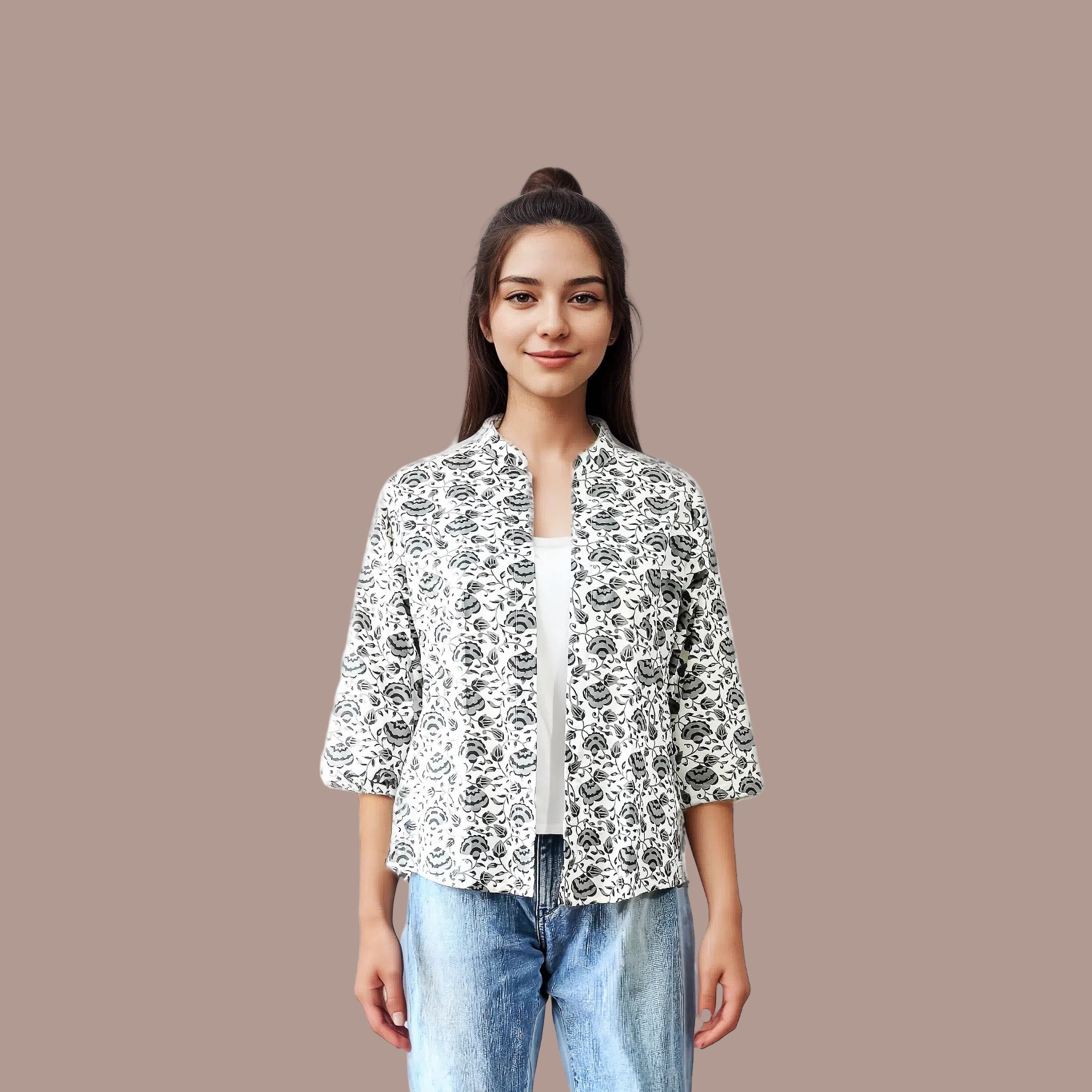 Cotton Printed Short Shrug