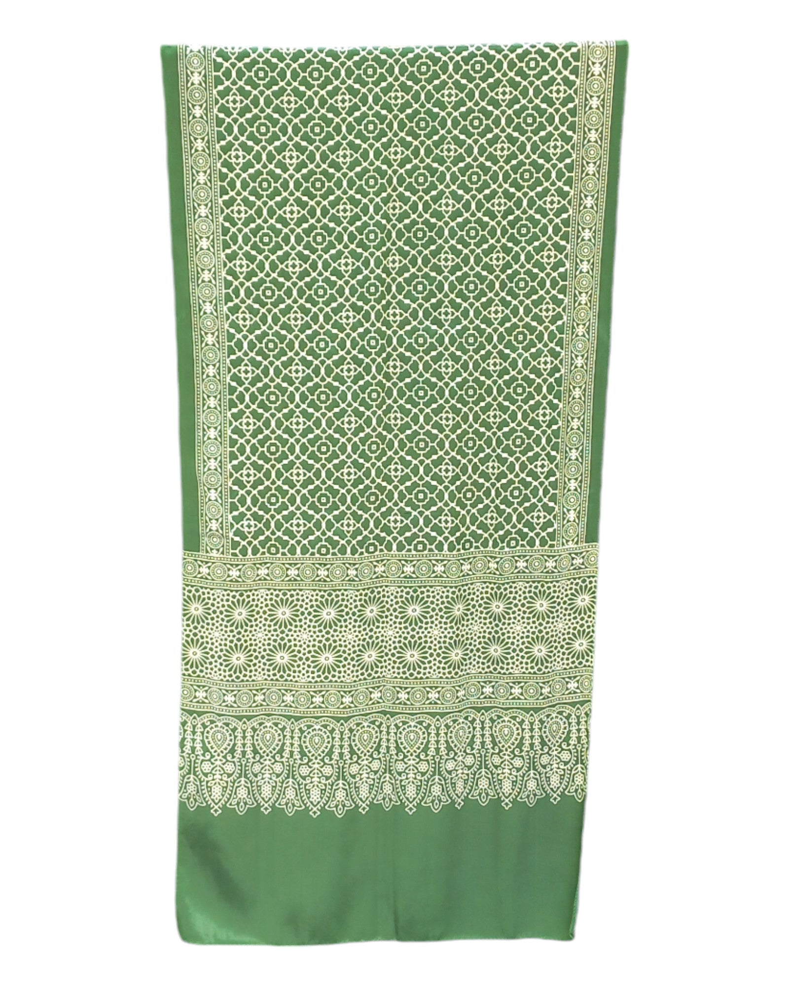 Buy Ajrakh Print Mashru Silk Stole in – Tvahra