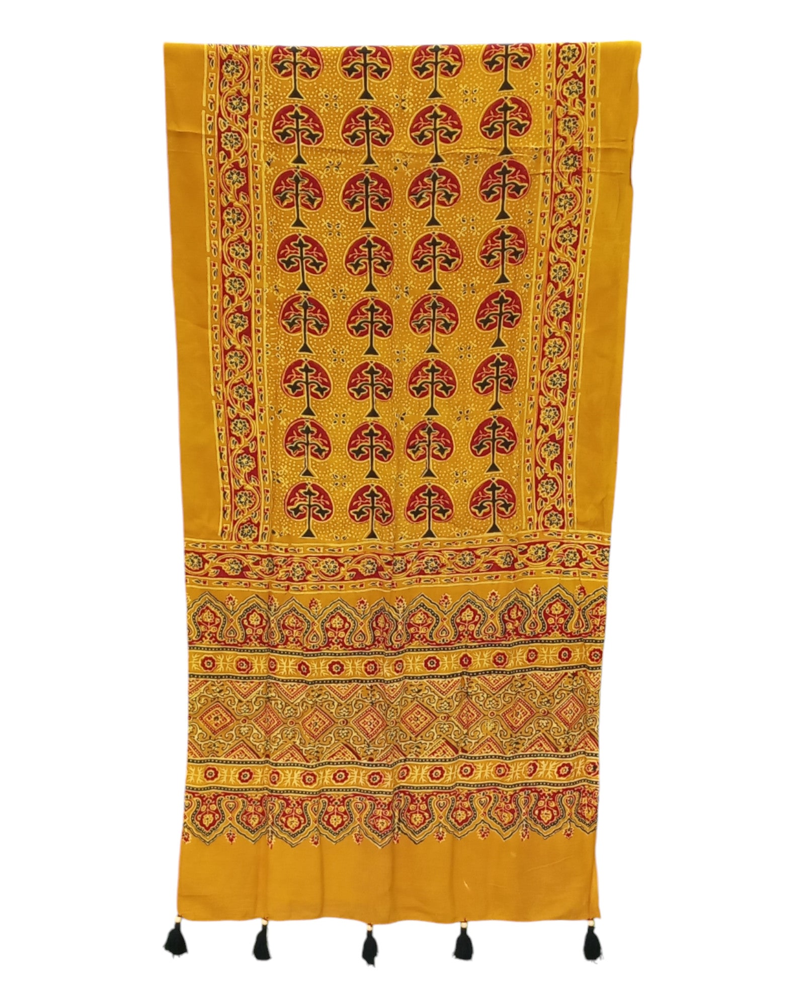 Buy Ajrakh Printed Rayon Stole in – Tvahra