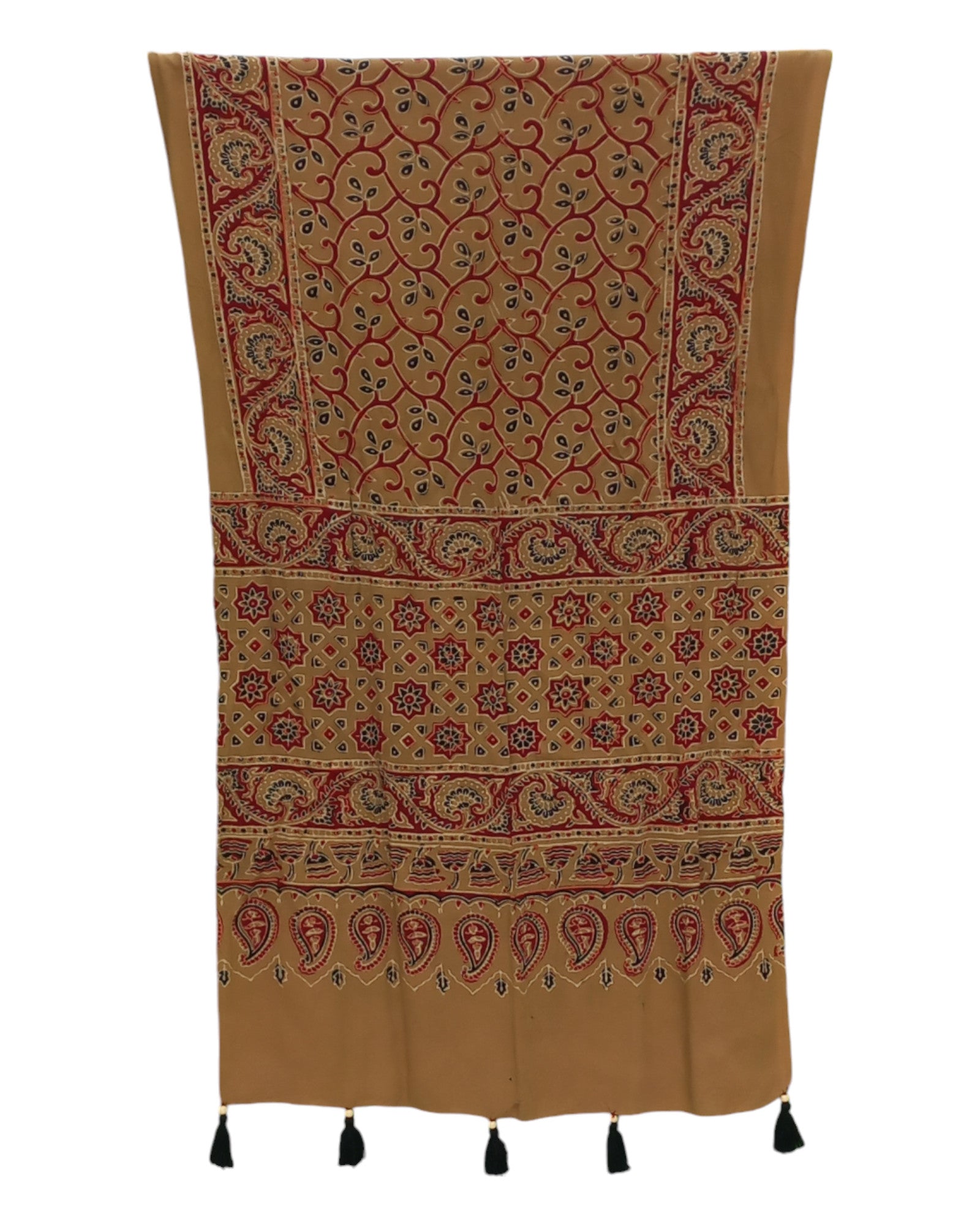 Buy Ajrakh Printed Rayon Stole in – Tvahra