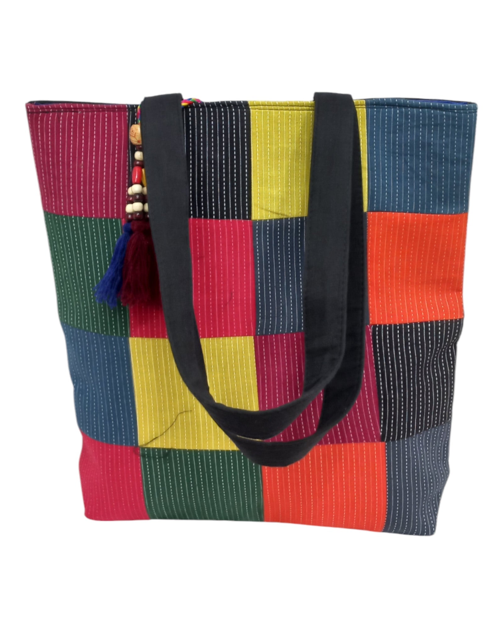 Ajrakh Patchwork Cotton Bag