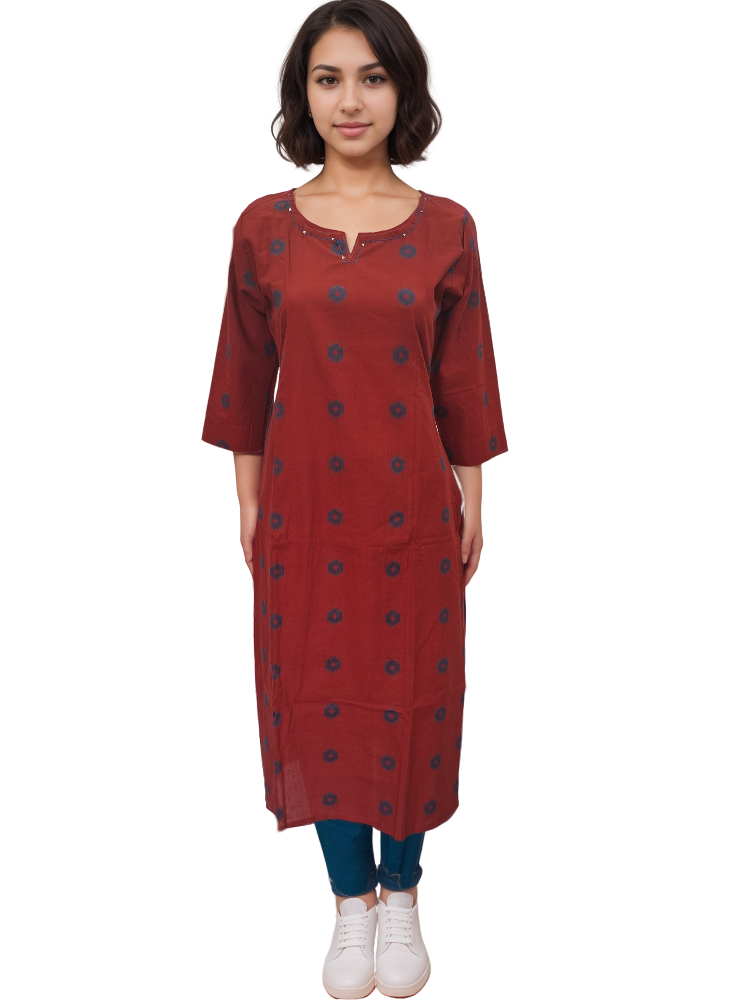 Handloom Cotton Kurta Pant Set