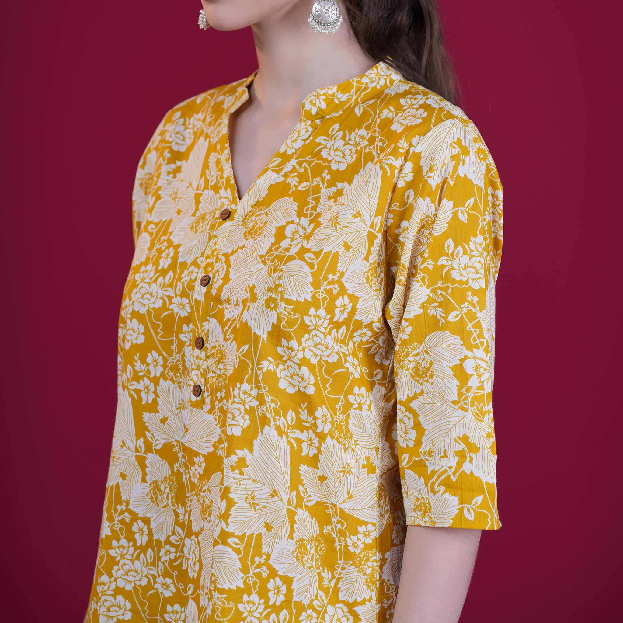 Floral Print Cotton Tunic