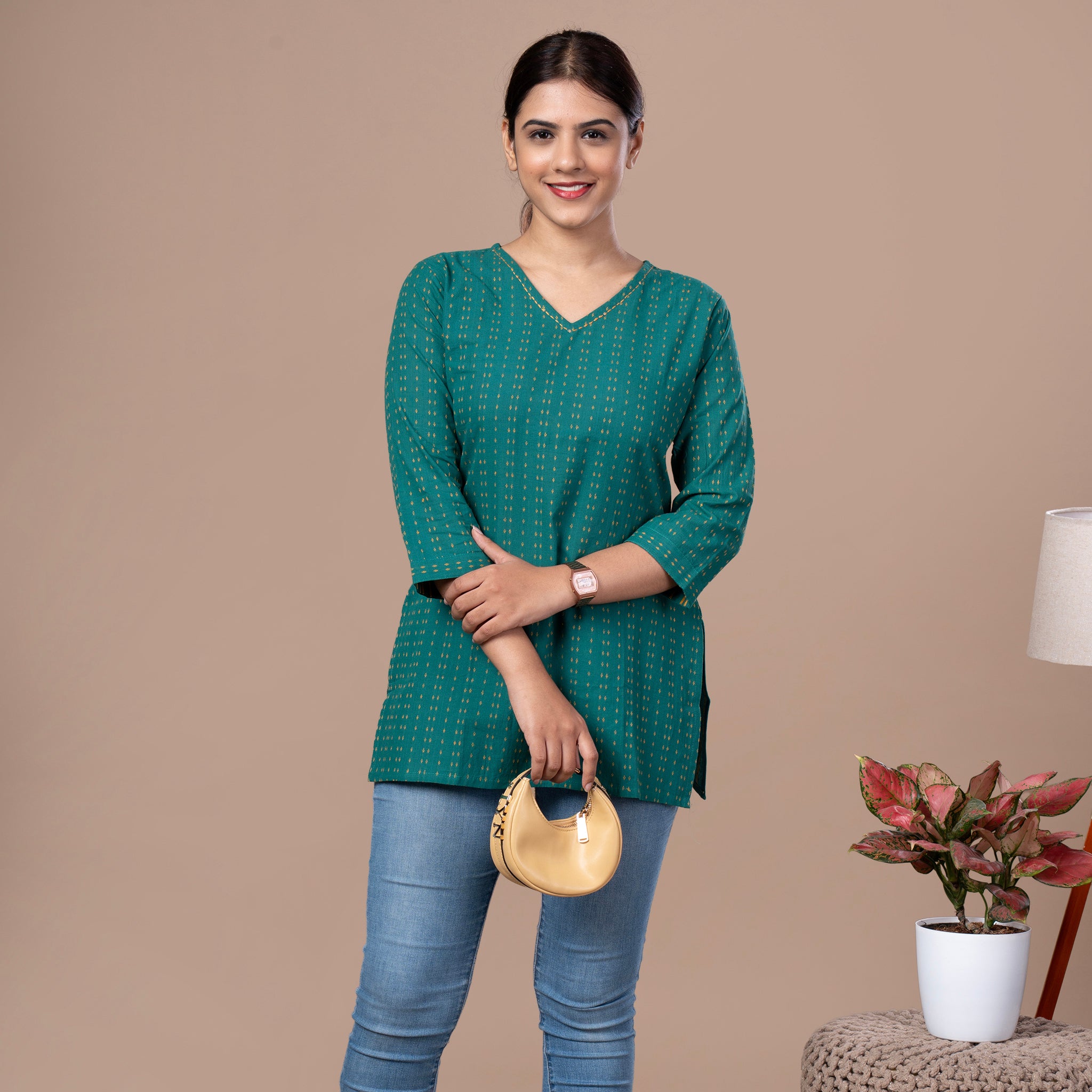 Handloom Cotton Short Kurta
