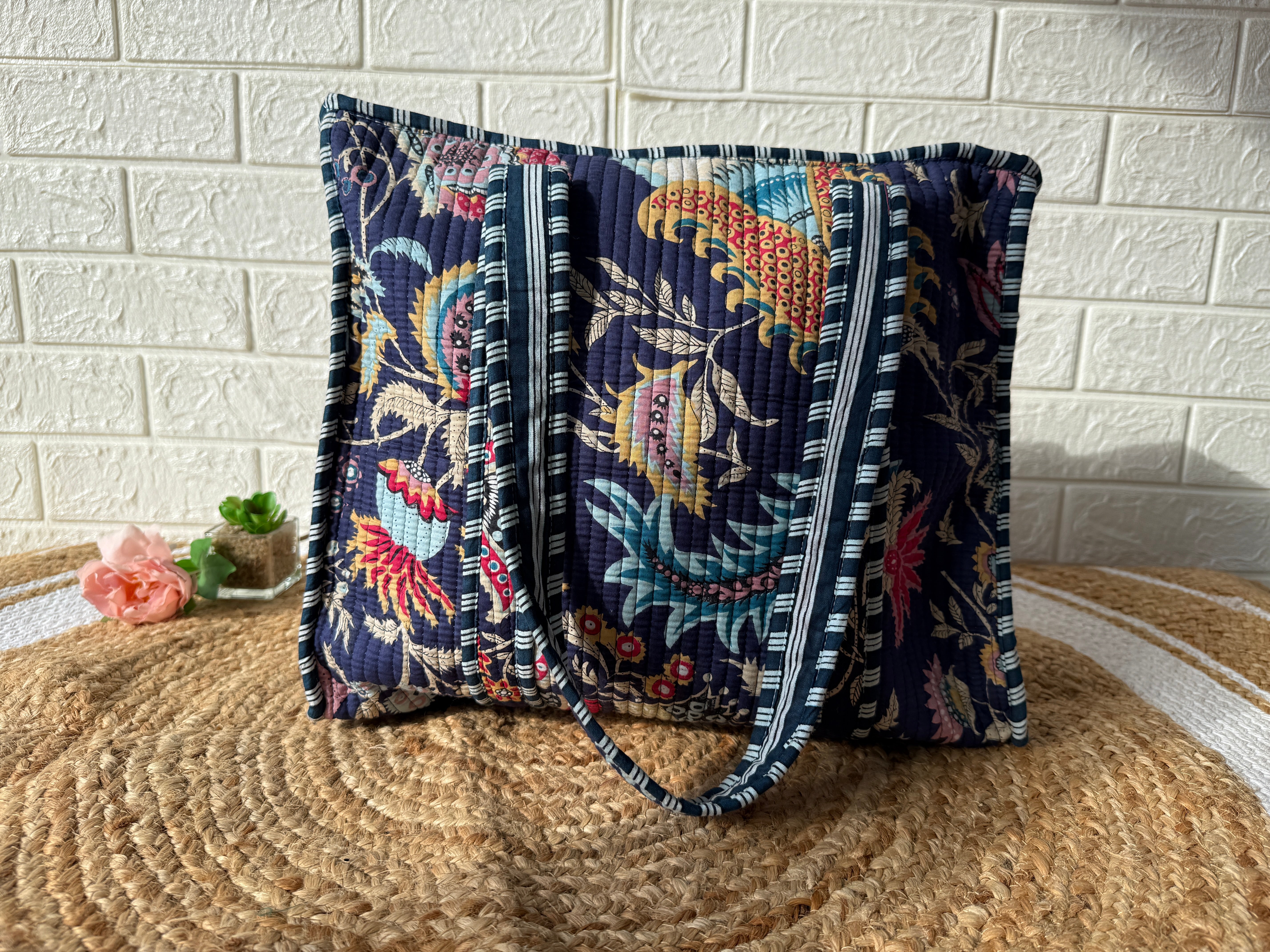 Jaipur Cotton Quilted Tote