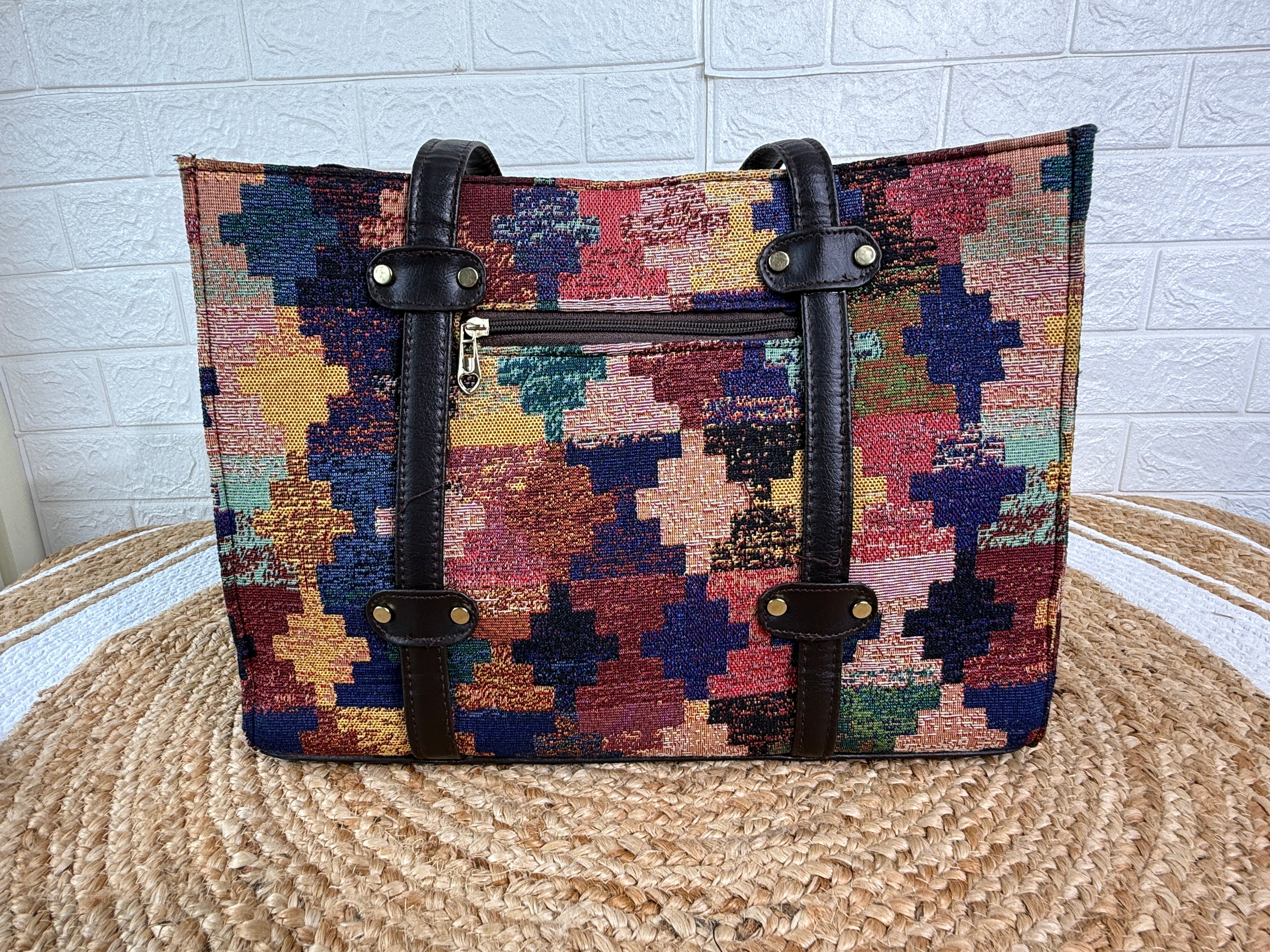 Woven Jacquard Tote