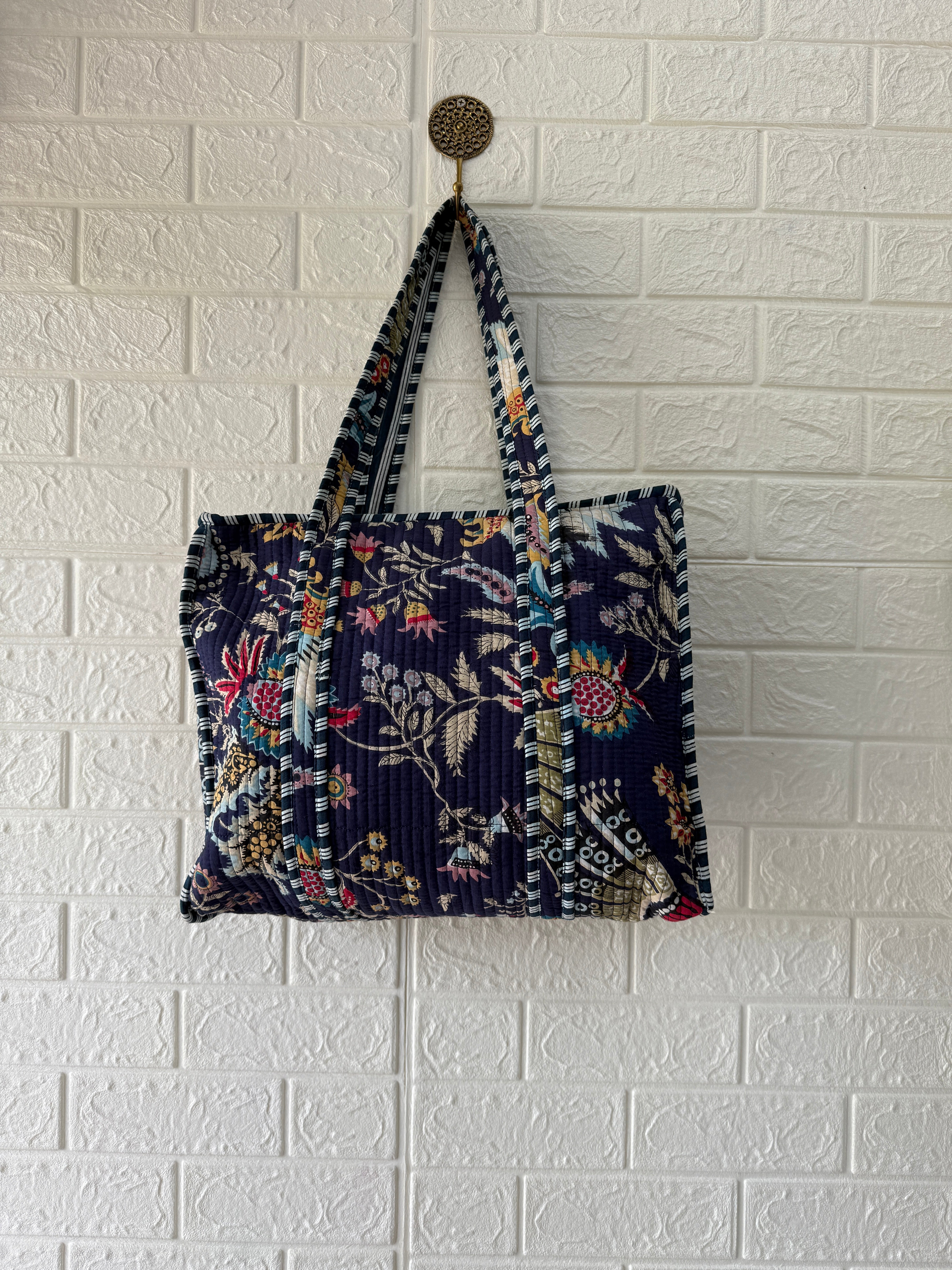 Jaipur Cotton Quilted Tote