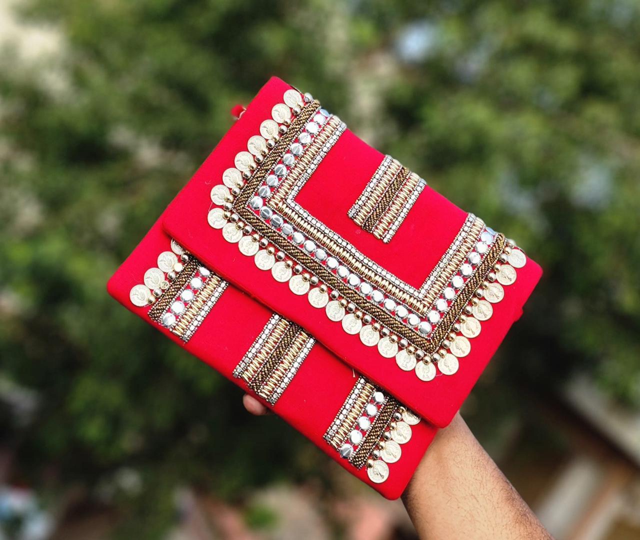 Embellished Bohemian Canvas Evening Sling