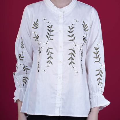 Embroidered Cotton Linen Tunic