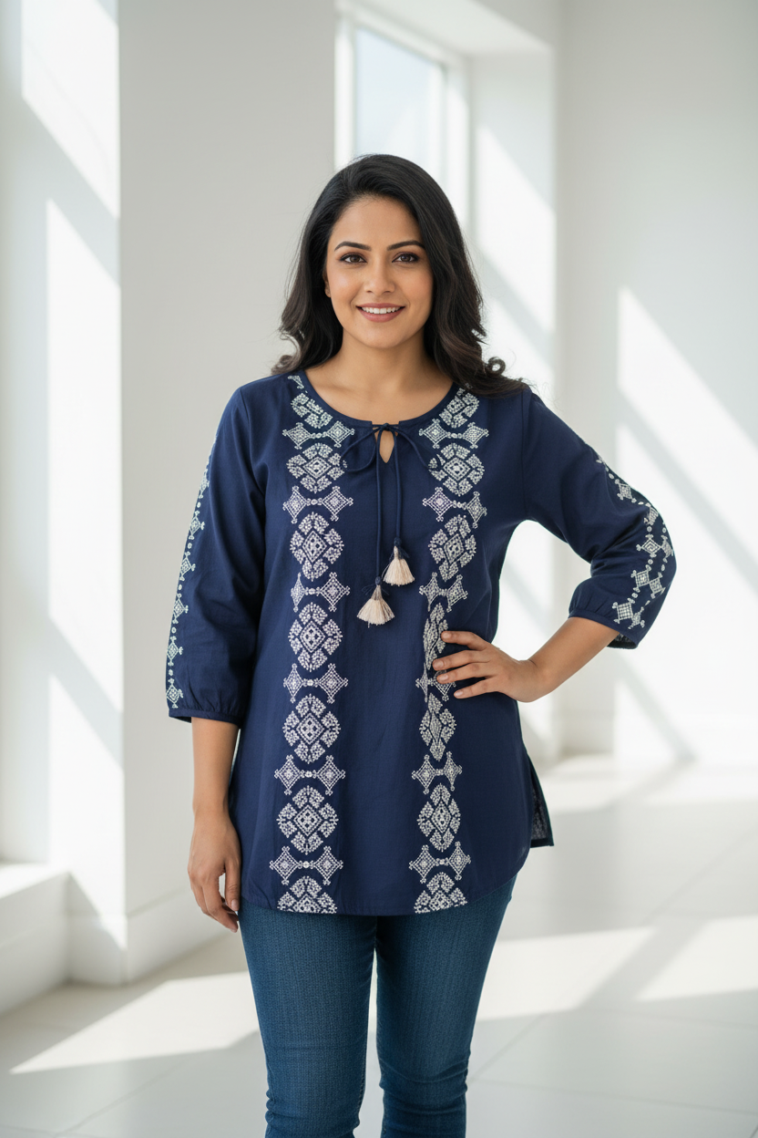 Casual Cotton Tunic