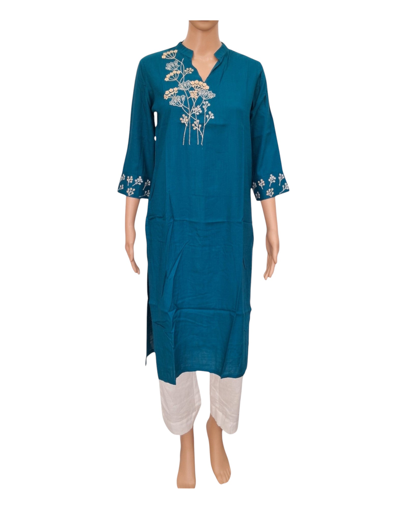 Buy Embroidery Cotton Rayon Kurta in  – Tvahra