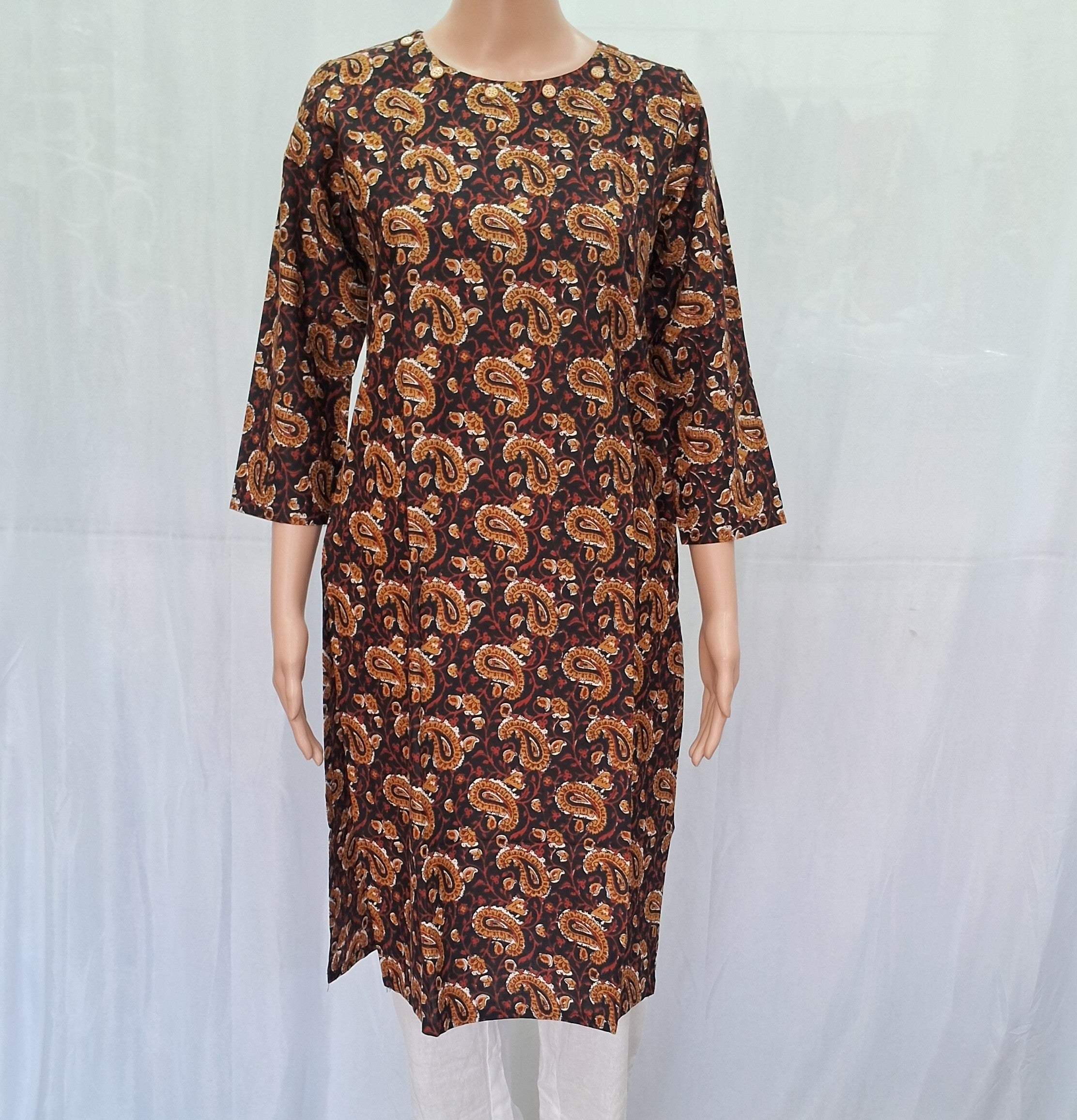 Kalamkari Print Cotton Kurta