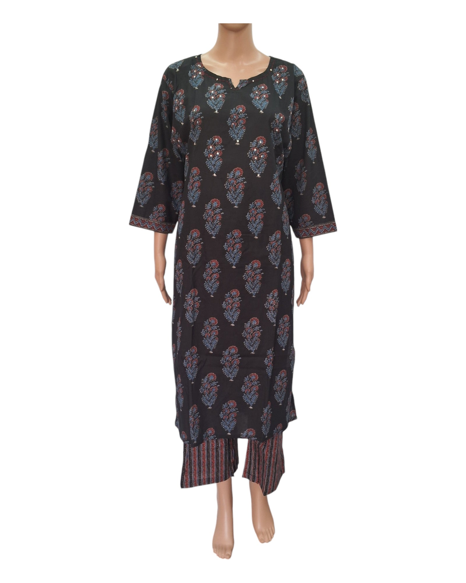 Buy Gamthi Print Cotton Kurta Pant Set – Tvahra