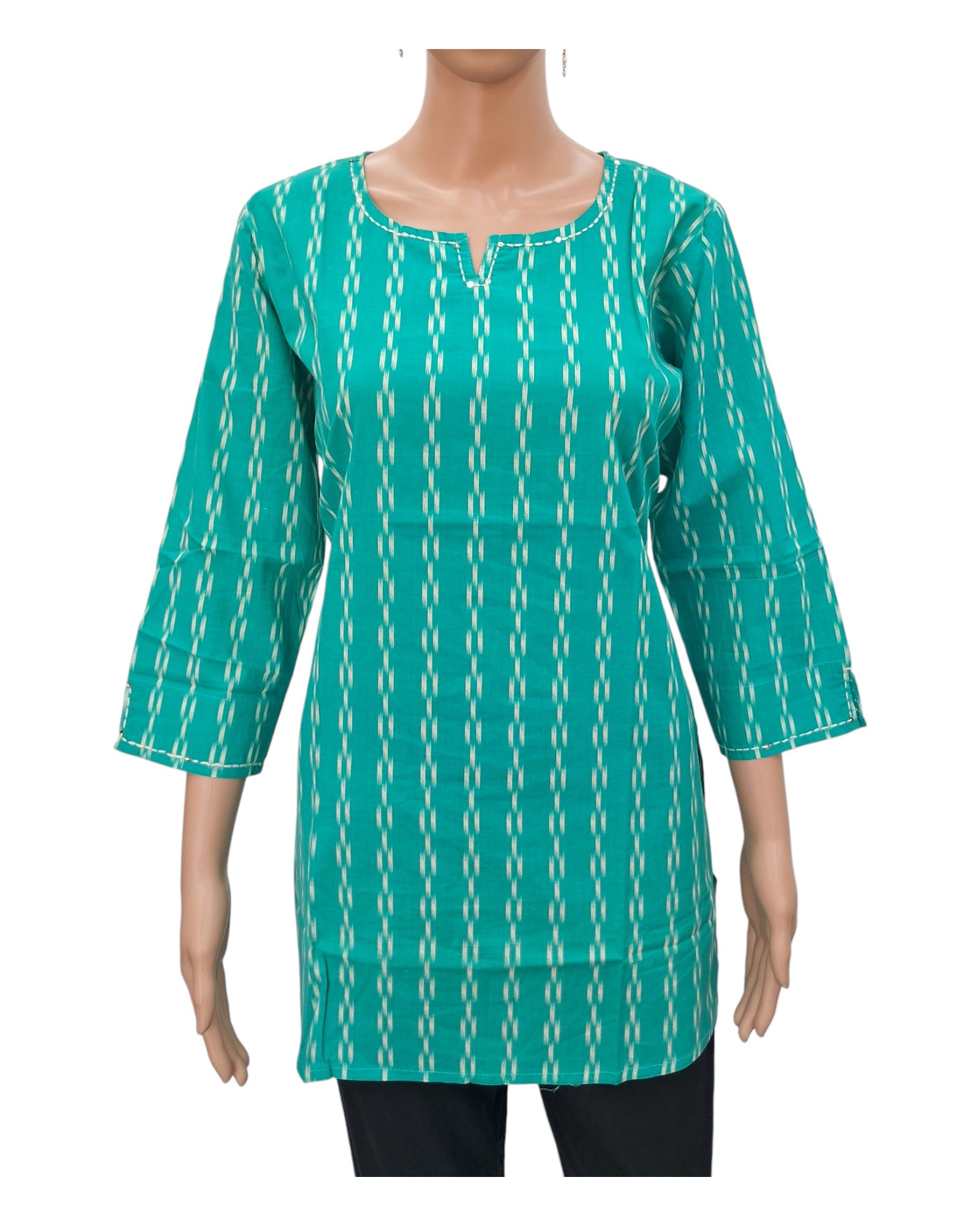 Buy Casual Cotton Tunic in Blue – Tvahra