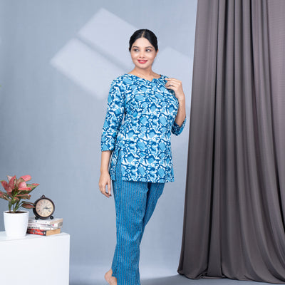 Two Piece Cotton Lounge Wear