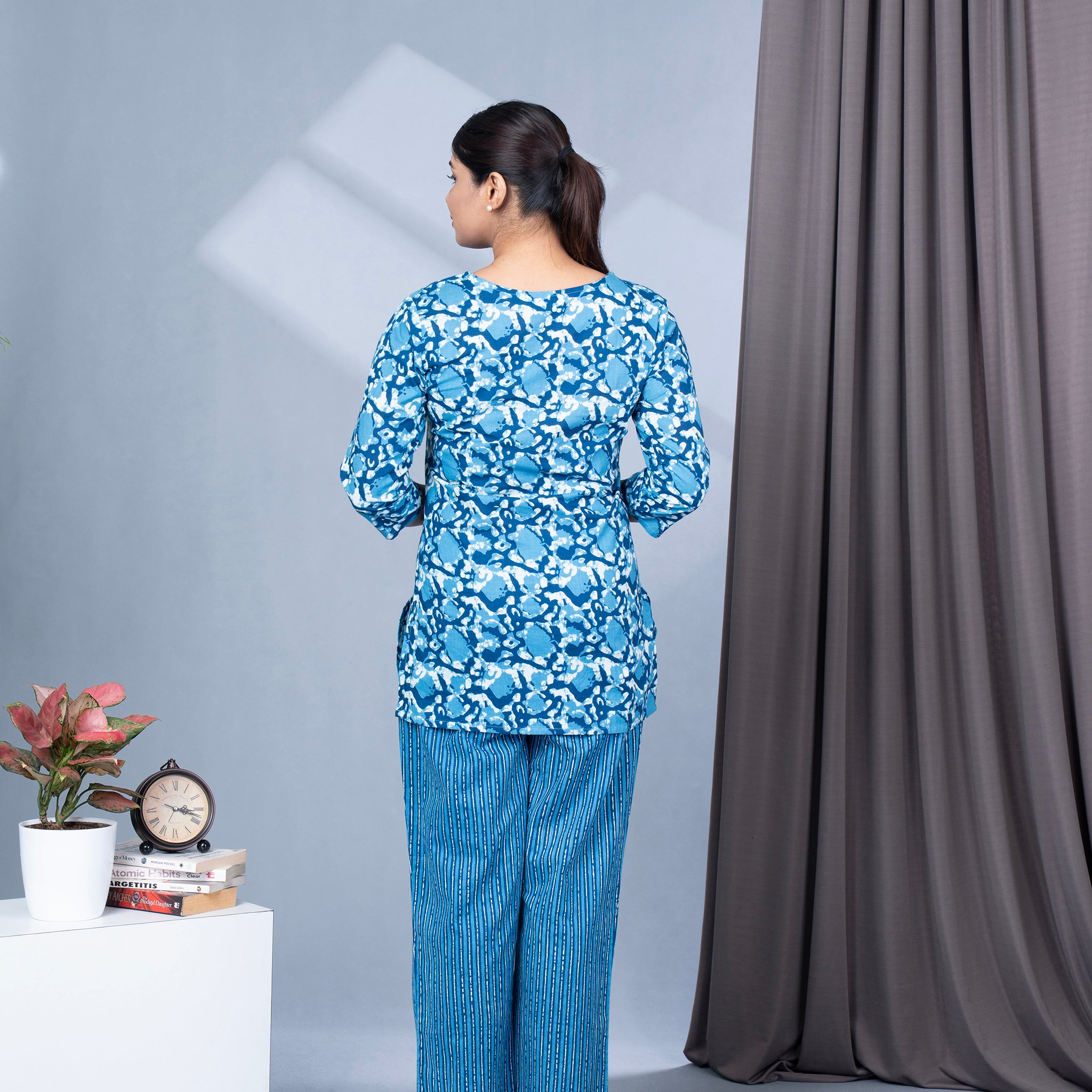Two Piece Cotton Lounge Wear