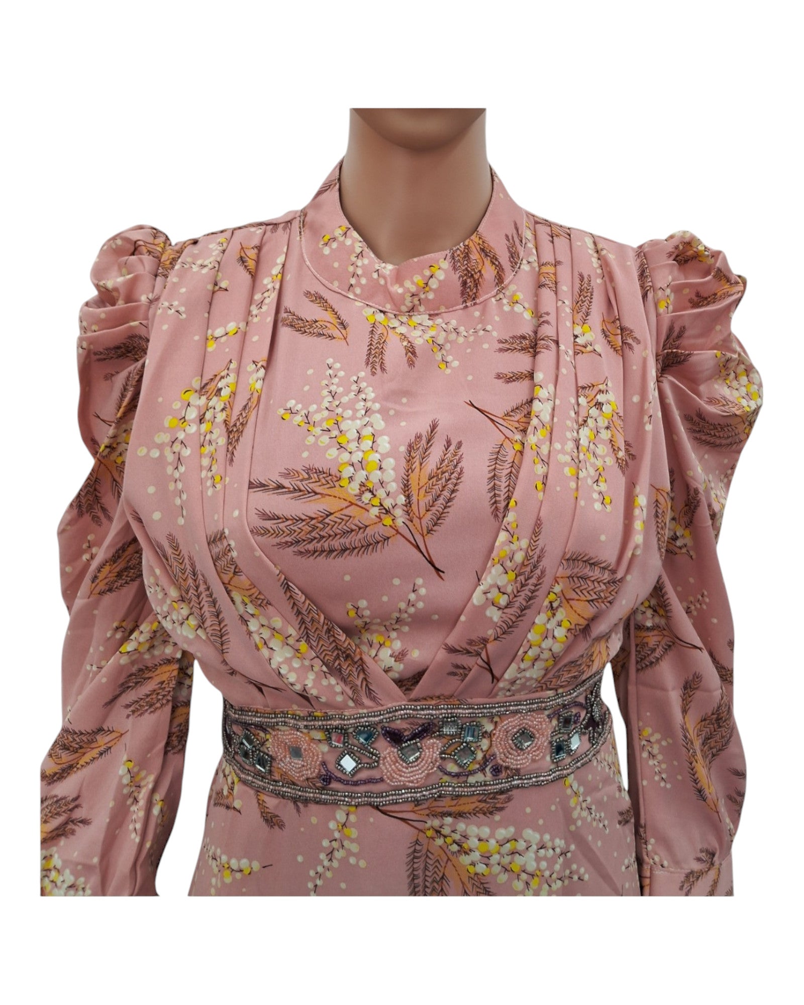 Buy Floral Rayon Floor Length Dress With Hand Work – Tvahra
