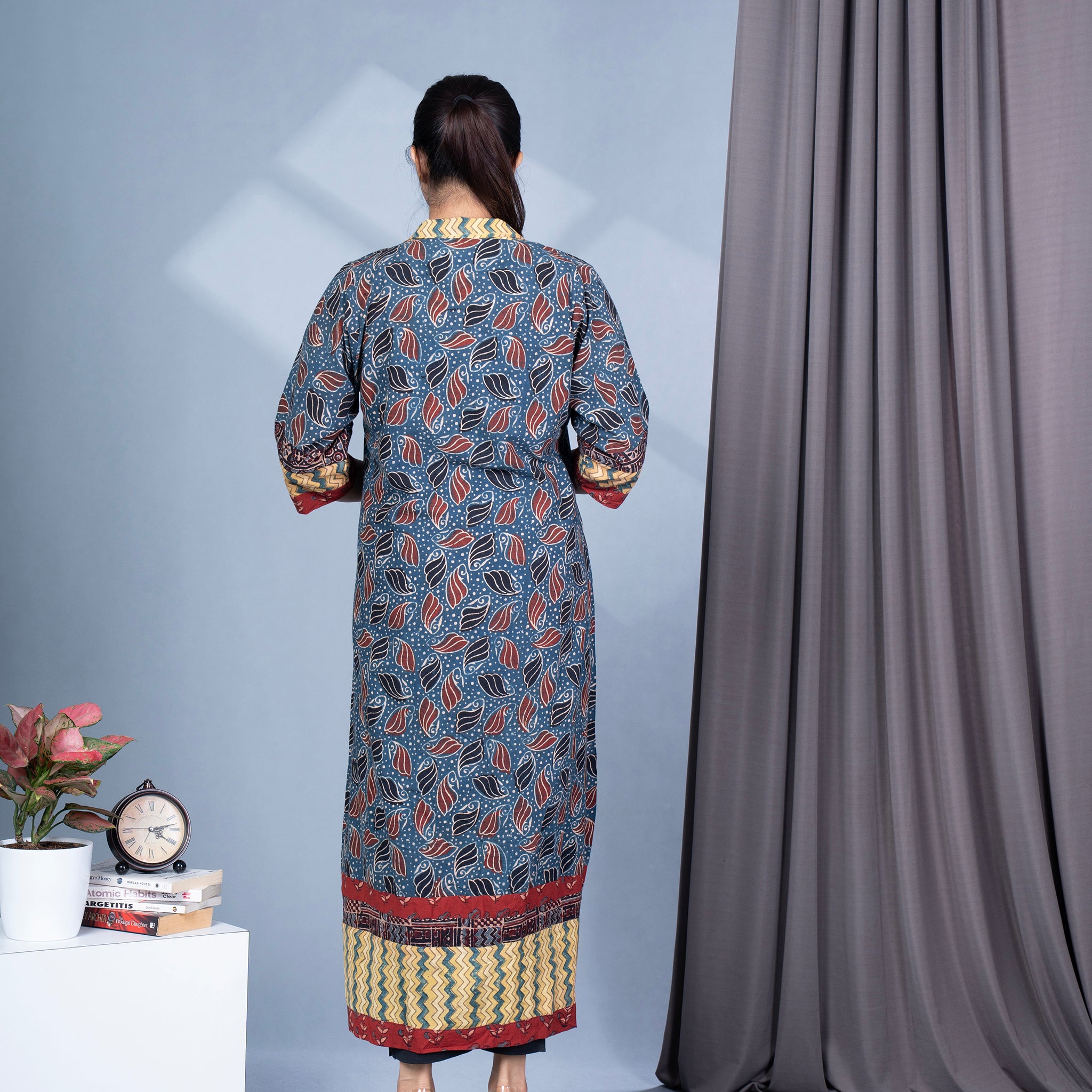 Ajrakh Hand Block Print Cotton Shrug