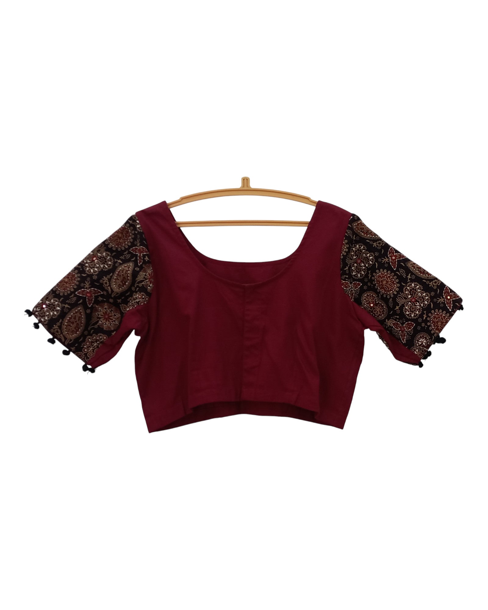 Buy Embroideried Ajrakh Cotton Blouse – Tvahra
