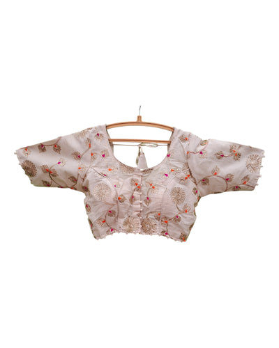 Buy Cotton Blouse With Embroidery and Gota Lace Work – Tvahra
