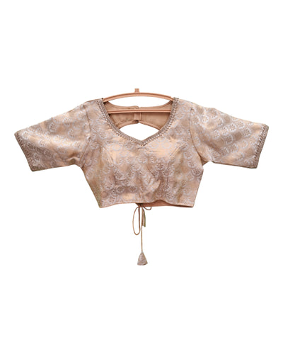 Buy Woven Jari Brocade Silk Blouse – Tvahra
