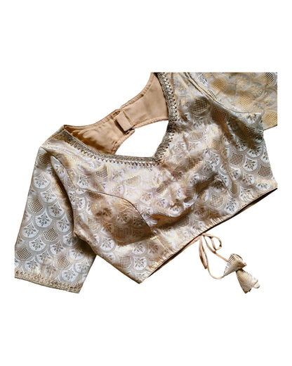 Buy Woven Jari Brocade Silk Blouse – Tvahra