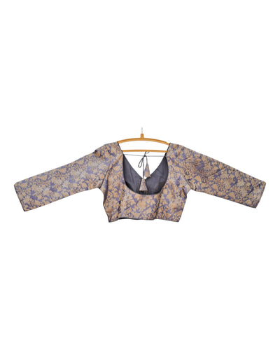 Buy Floral Brocade Silk Blouse – Tvahra