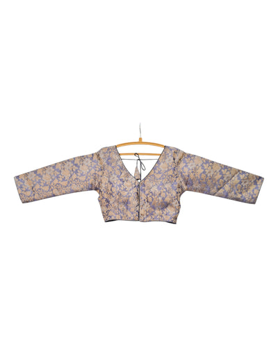Buy Floral Brocade Silk Blouse – Tvahra