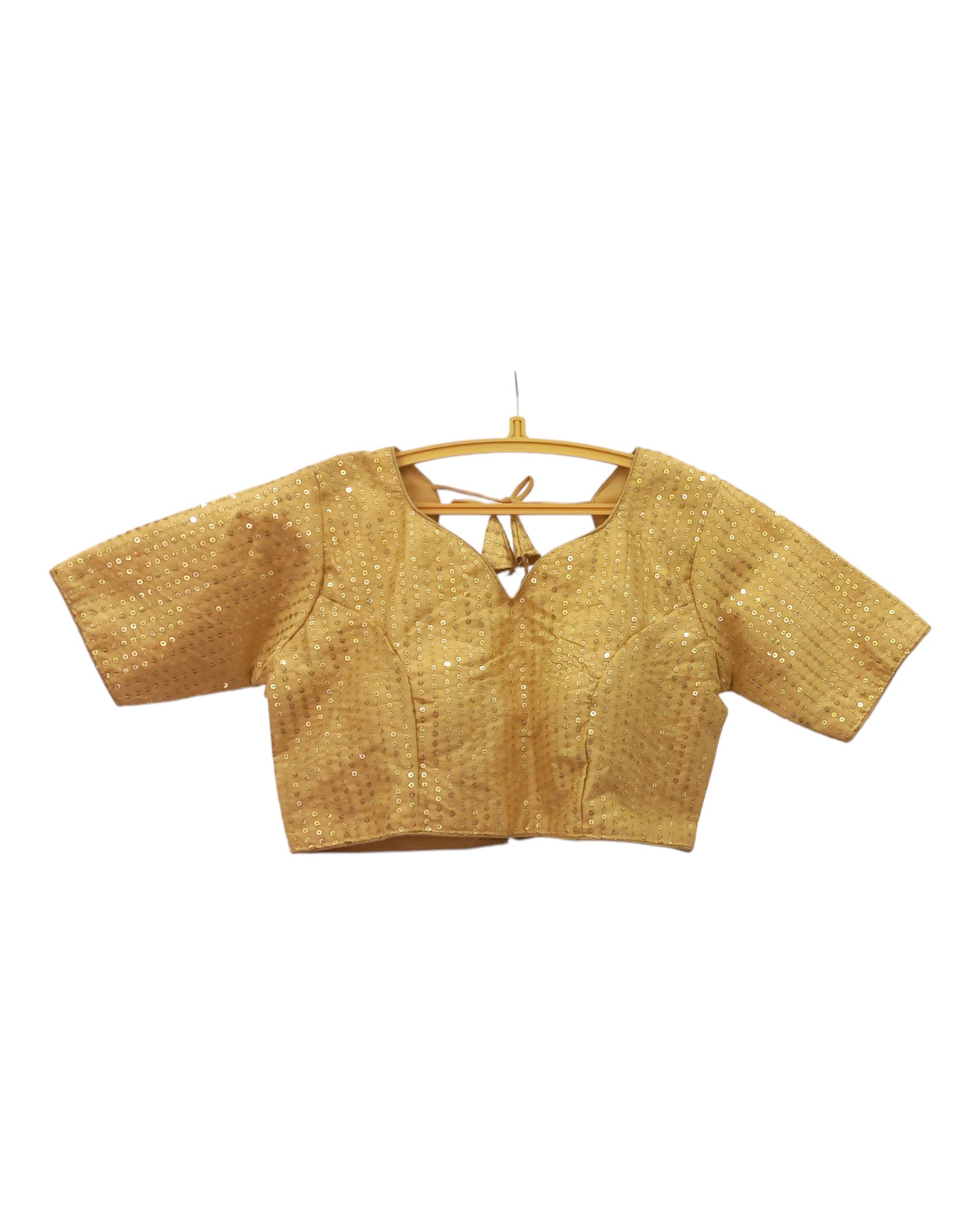 Buy Gold Sequins Silk Blouse – Tvahra