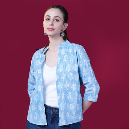 Cotton Printed Short Shrug