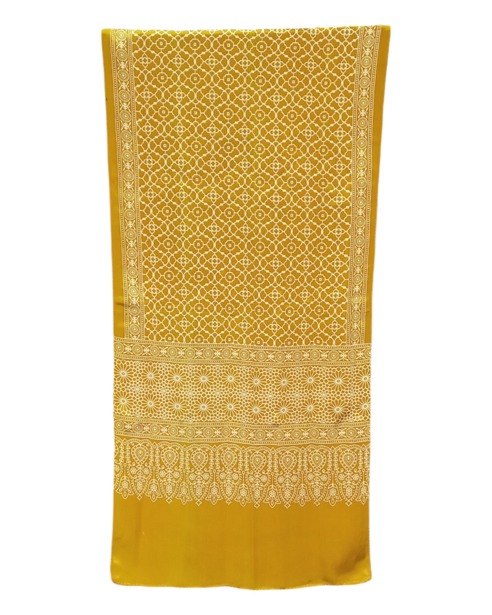 Buy Ajrakh Print Mashru Silk Stole in red – Tvahra