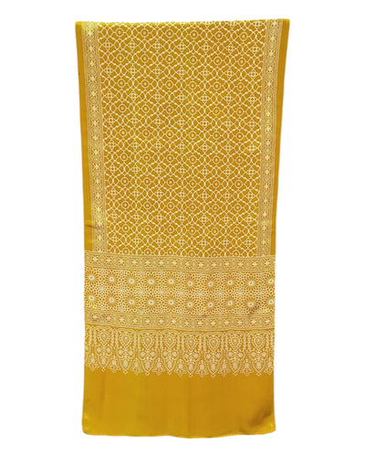 Buy Ajrakh Print Mashru Silk Stole in red – Tvahra