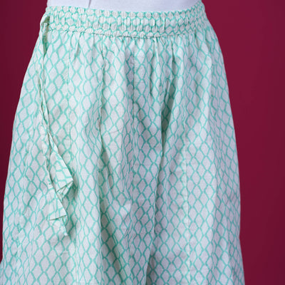 Printed Cotton Kali Pallazo