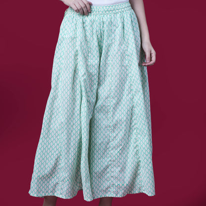 Printed Cotton Kali Pallazo