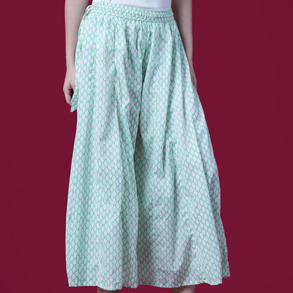 Printed Cotton Kali Pallazo