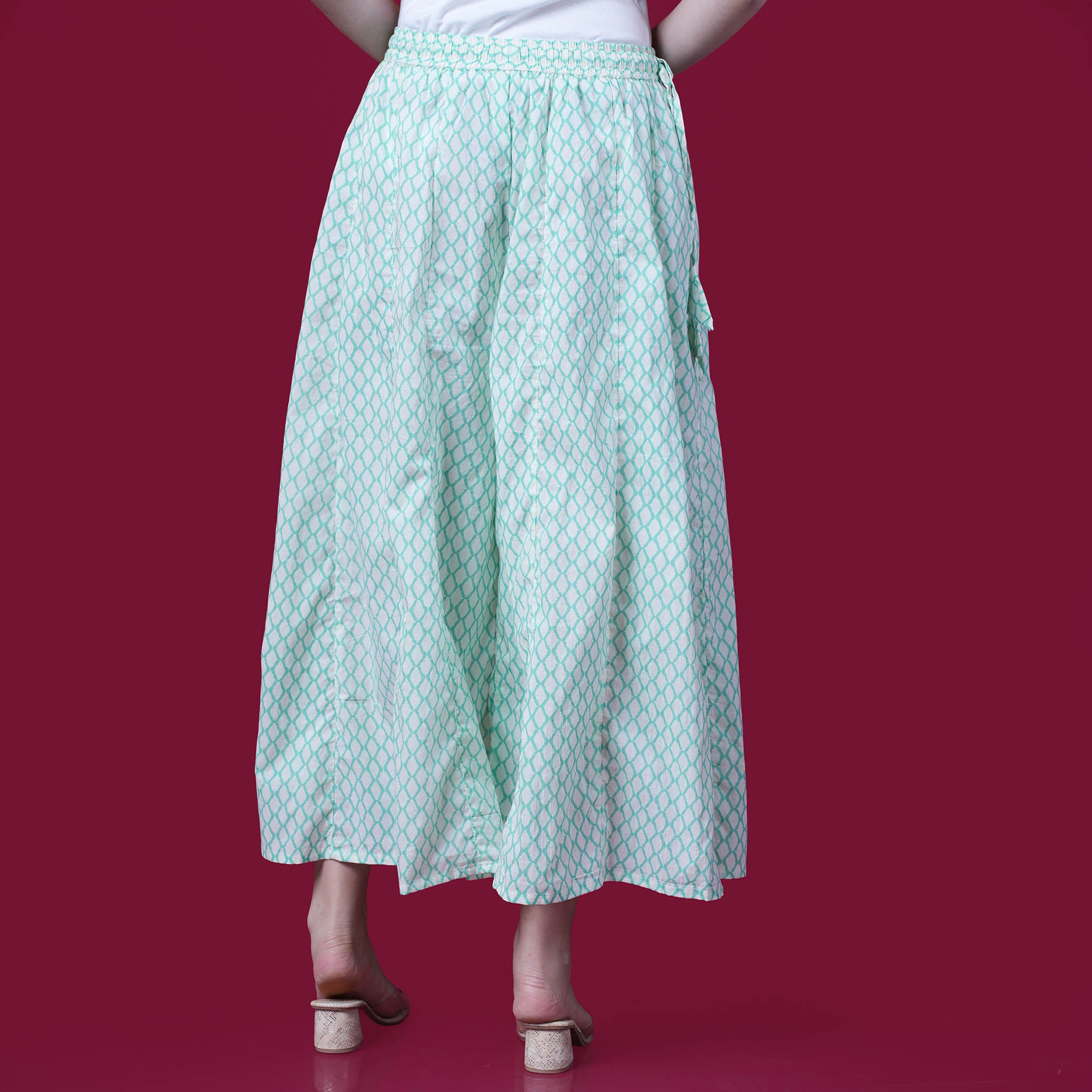 Printed Cotton Kali Pallazo