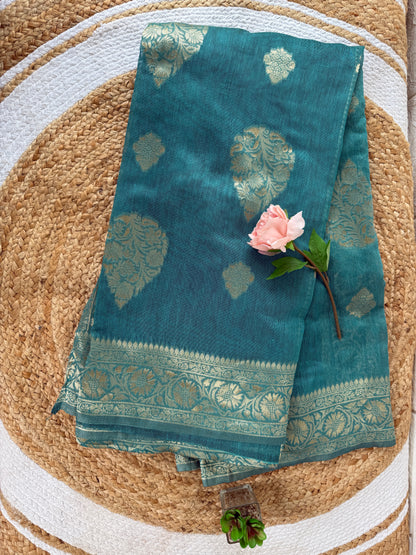 Banarasi Style Cotton Silk Readymade Saree
