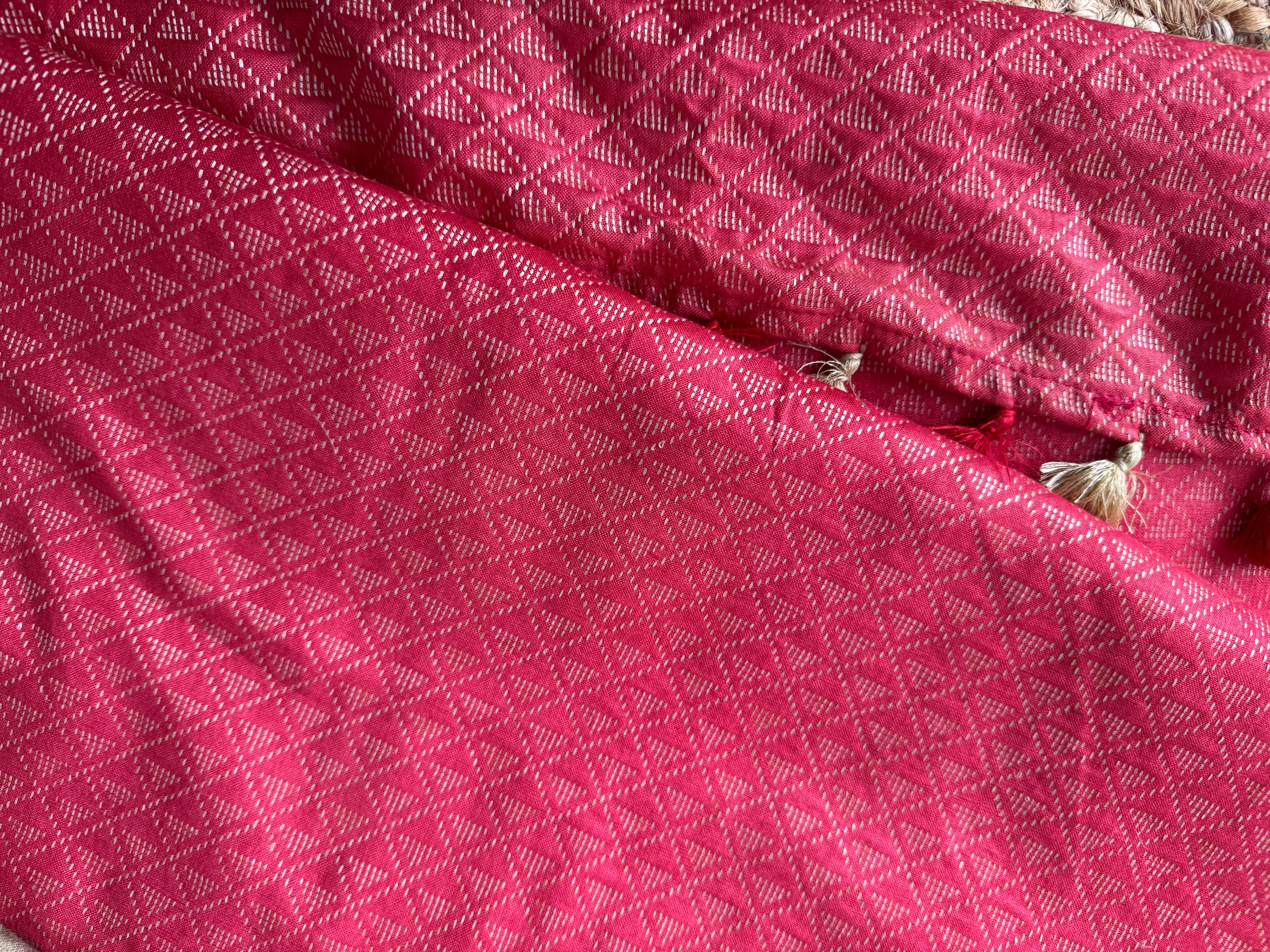 Kota Silk Saree With Kantha Staple Design