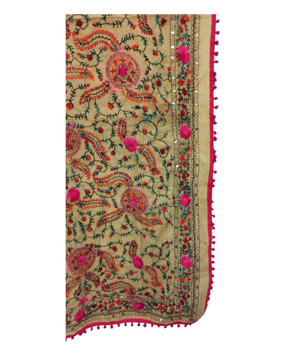 Buy Phulkari Work Tissue Dupatta in  – Tvahra