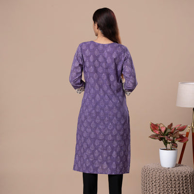 Dabu Ajrakh Fusion Cotton Kurta