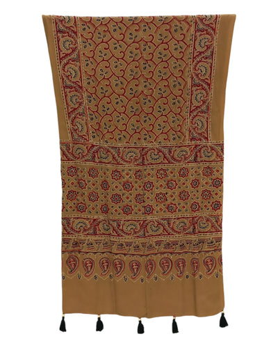 Buy Ajrakh Printed Rayon Stole in  – Tvahra