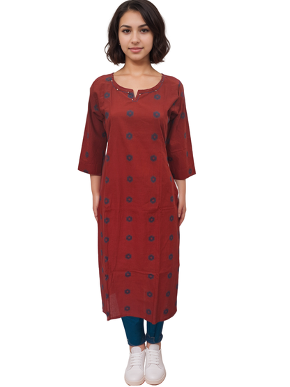 Handloom Cotton Kurta Pant Set