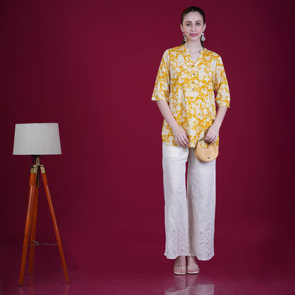 Floral Print Cotton Tunic