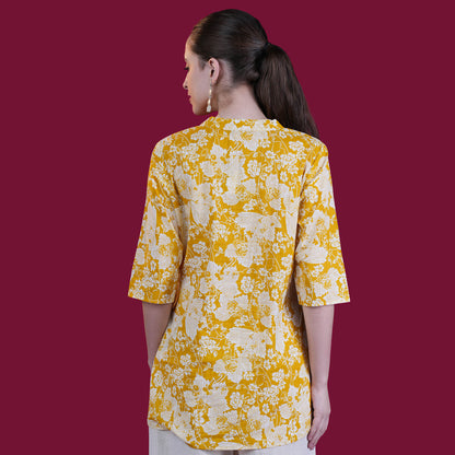 Floral Print Cotton Tunic